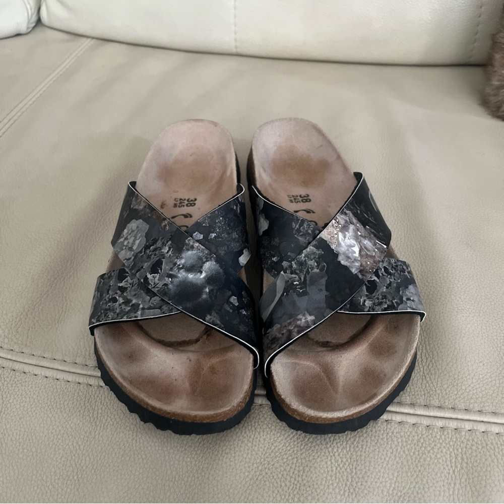 Papillio Black and Gray Women's Sandals 7